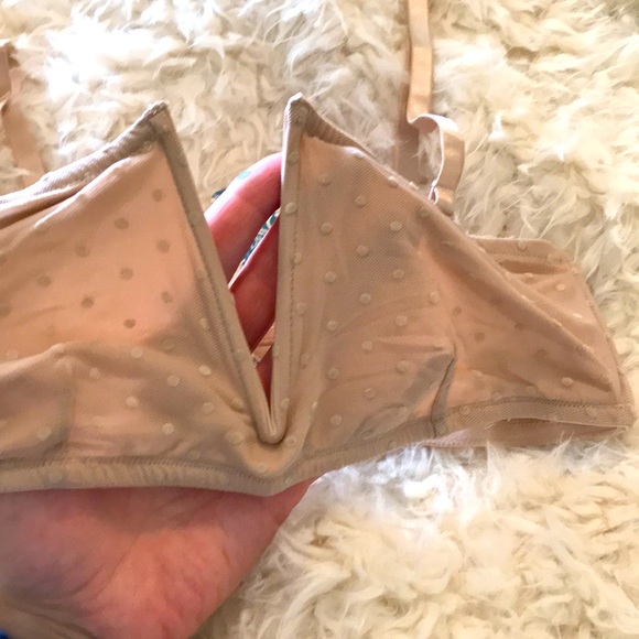 Free People Sierra Bandeau Bra Antique Shell Sz S - Picture 3 of 6